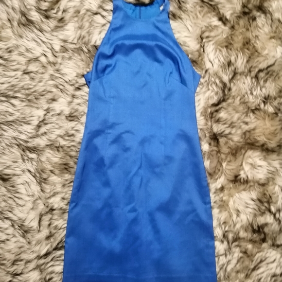 Laundry shelli Segal 1995 vintage silk blue dress - Picture 2 of 3